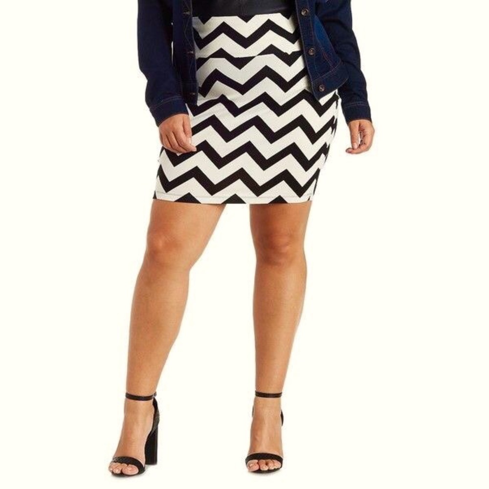 Chevron Pencil Skirt - Charlotte Russe